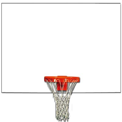 Playground Full Sized Unmarked Steel Basketball Backboard 42 x 72 Rectangular Steel Backboard with White Powdercoat Finish