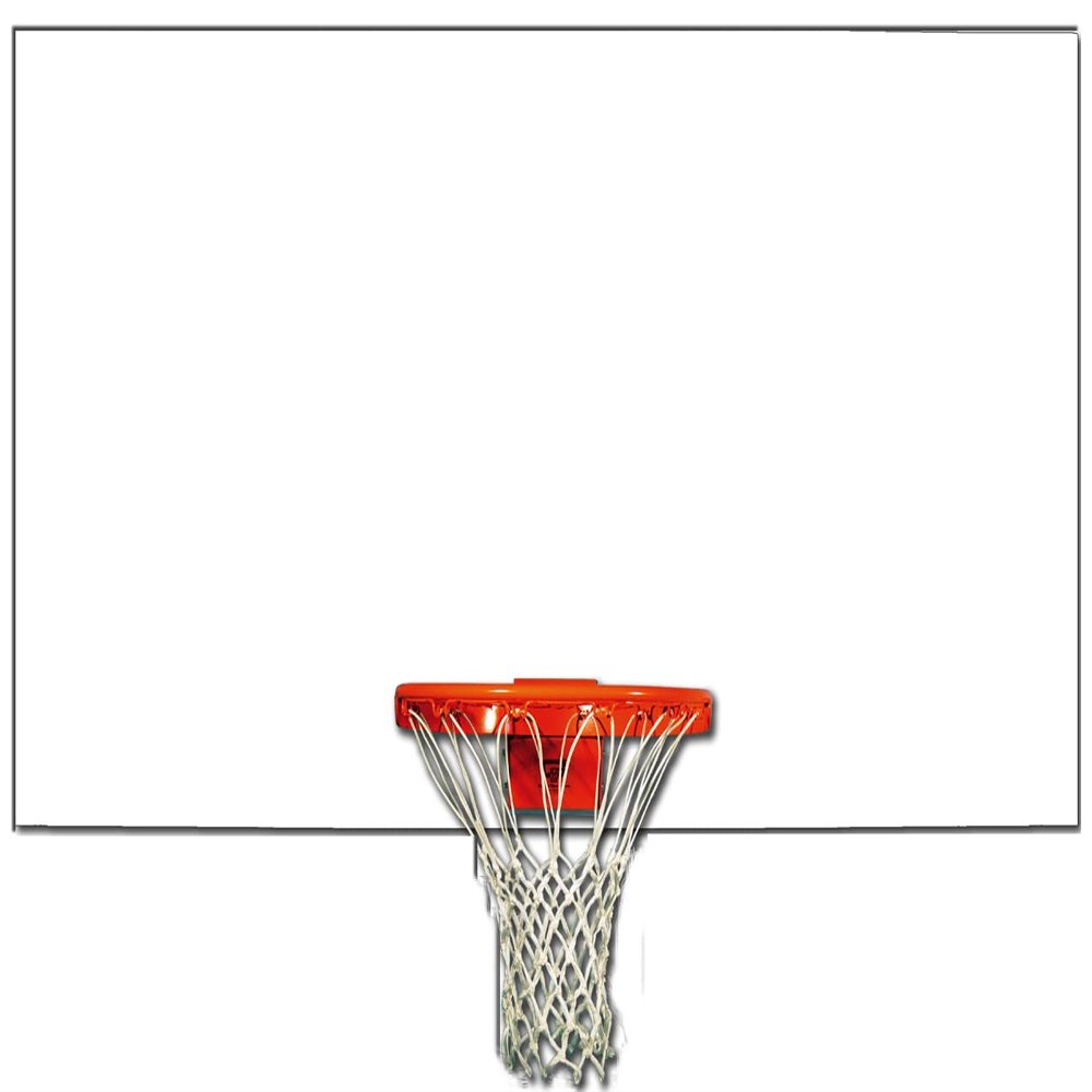 Playground Full Sized Unmarked Steel Basketball Backboard 42 x 72 Rectangular Steel Backboard with White Powdercoat Finish