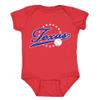 Texas Vintage Kid's Baby Bodysuit for Baseball Fans (Red, 6M) view 1