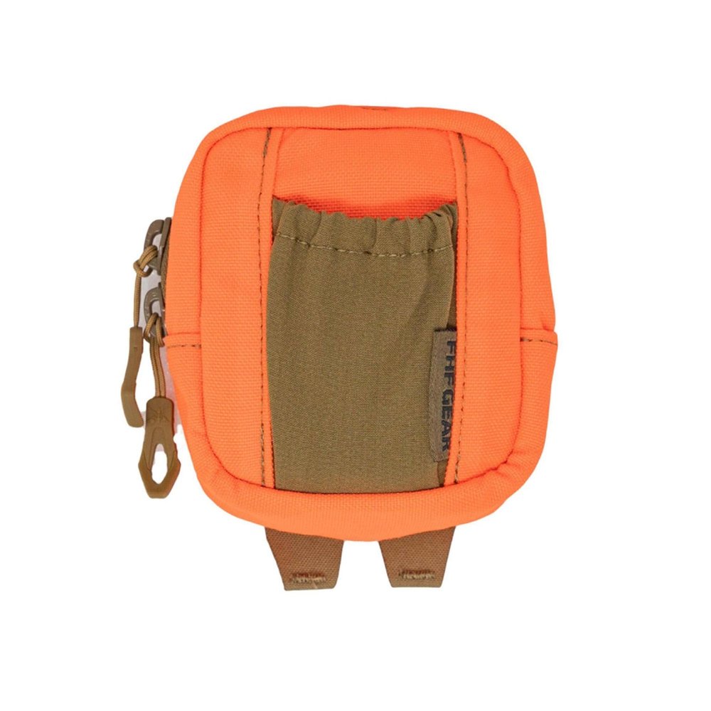 FHF Gear E3 Pouch  Multipurpose MOLLE Accessory Pouch for Bino Harnesses, Chest Rigs & Hip Belts, Blaze Orange
