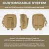 FHF Gear E3 Pouch  Multipurpose MOLLE Accessory Pouch for Bino Harnesses, Chest Rigs & Hip Belts, Blaze Orange view 4