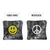Skip's Garage ACA Synergy Pro Dual Sided Cornhole Bags | Tie-Dye Black Design | Set of (4) All-Weather Resin Filled Stick & Slide Corn Hole Bags view 2