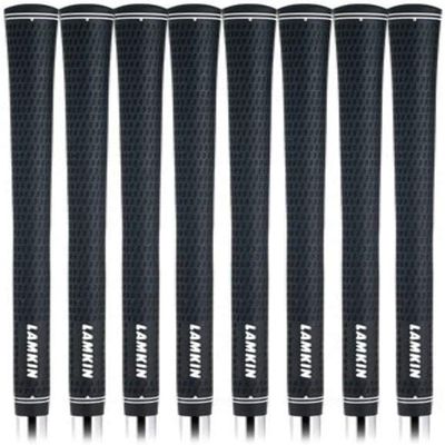 Lamkin Crossline Black Golf Grip Bundle (8 Piece), Undersize