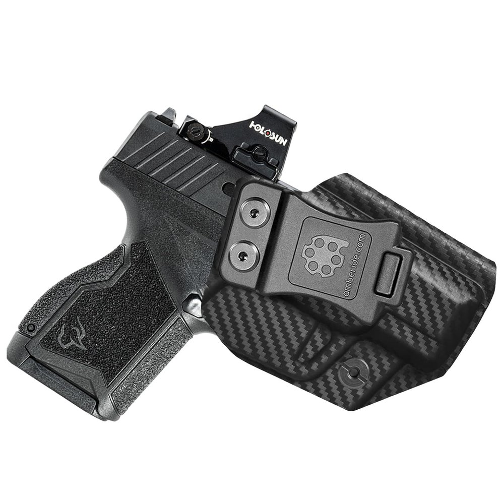 Amberide Taurus GX4 IWB Holster, Kydex-Boltaron Inside Waistband Holster for Taurus GX4 9mm Pistol, Secure Retention, 030 Adjustable Cant