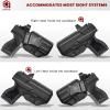 Amberide Taurus GX4 IWB Holster, Kydex-Boltaron Inside Waistband Holster for Taurus GX4 9mm Pistol, Secure Retention, 030 Adjustable Cant view 2