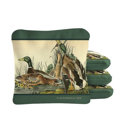 Skip's Garage ACA Synergy Pro Dual Sided Cornhole Bags | Outdoorsman Green Design | Set of (4) All-Weather Resin Filled Stick & Slide Corn Hole Bags