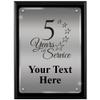 Crown Awards 5 Years of Service Personalized Floating Acrylic Plaque, 9 x 12 Engraved Custom Plaque Prime view 1