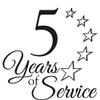 Crown Awards 5 Years of Service Personalized Floating Acrylic Plaque, 9 x 12 Engraved Custom Plaque Prime view 2