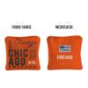 Skip's Garage ACA Synergy Pro Dual Sided Cornhole Bags | Chicago Orange Design | Set of (4) All-Weather Resin Filled Stick & Slide Corn Hole Bags view 2