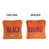 Skip's Garage ACA Synergy Pro Dual Sided Cornhole Bags | Blacksburg Orange Design | Set of (4) All-Weather Resin Filled Stick & Slide Corn Hole Bags view 2