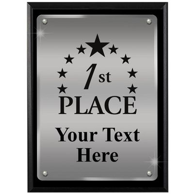 Crown Awards 1St Place Personalized Floating Acrylic Plaque, 9 x 12 Engraved Custom Plaque Prime