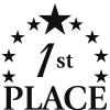 Crown Awards 1St Place Personalized Floating Acrylic Plaque, 9 x 12 Engraved Custom Plaque Prime view 2