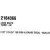 Lowe Boat Model Decal 2184366 | 162 Fish & Cruise Black Sticker view 4