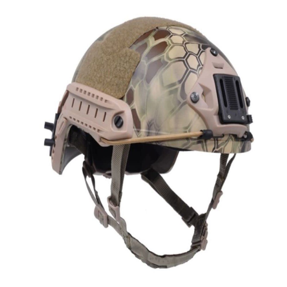 DLP Lightweight Tactical Bump Helmet - ImpaX Extreme Plus - High Cut OPS Core Military Combat Airsoft Helmet - Fast MICH ACH - Night Vision Mount & Accessory Bundle Included (HLD)
