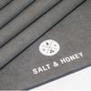 Non-Slip Yoga Pilates Mat Towel | Gray 72" x 25" view 3