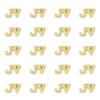SHOP AWARDS AND GIFTS 7/16 Inch Gold JV Sports Chenille Lapel Pin, Achievement Recognition Gifts, Bulk Pack of 20 view 1