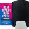 Boat Trailer Bunk Carpet Black, 13ft x 12in Roll, 1/4" Extra Thick Marine Grade, Replacement for Bunk Boards and Runners, Glue Spreader Included - Better Boat - 1 Pack