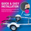 Boat Trailer Bunk Carpet Black, 13ft x 12in Roll, 1/4" Extra Thick Marine Grade, Replacement for Bunk Boards and Runners, Glue Spreader Included - Better Boat - 1 Pack view 3