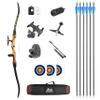 Takedown Recurve Bow and Arrow Set - Archery Bows for Adults & Youth Right Handed Kits, 14~40lbs Wooden Long Bow for Outdoor Hunting Training (Draw Weight 20 Lbs, 66) view 1