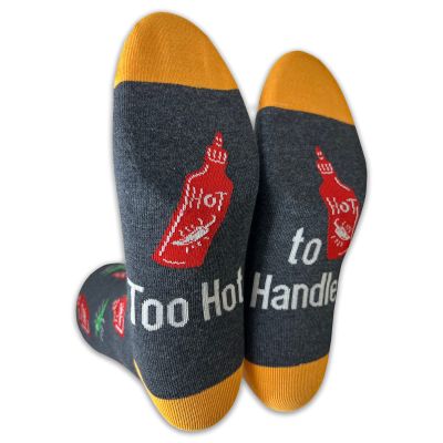 FineFit Men's Fun Novelty Socks - Too Hot To Handle (1 Pair)