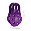 Climbing Single Pulley, 20KN Aluminum Alloy Fixed Eye Climbing Pulley, High Strength Rappel Device, Aluminum Alloys Rise Downhill Pulley for Mountaineering Rappelling Survival Rescue view 2