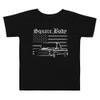 1983 Slammed Chevy C10 Custom Low Rider Square Body Pickup Truck Club Show Toddler Short Sleeve Tee Black view 1