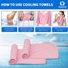 Sukeen 4 Pack Cooling Towel (40"x12") for Sweat, Quick-Drying Neck Cooling Wraps, Soft & Breathable Chilly Sports Towel for Yoga, Sport, Running, Workout, Cooking, Microfiber view 3