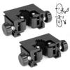 CyclingDeal Road Bike 23-28mm Width Tire Bicycle Clip Storage Wall Mount Rack - Premium Quality Clip for Outdoor & Indoor - Safe & Secure for Storing Road Hybrid Bikes in Garage or Home - Pack of 2 view 1