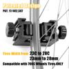 CyclingDeal Road Bike 23-28mm Width Tire Bicycle Clip Storage Wall Mount Rack - Premium Quality Clip for Outdoor & Indoor - Safe & Secure for Storing Road Hybrid Bikes in Garage or Home - Pack of 2 view 2
