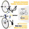 CyclingDeal Road Bike 23-28mm Width Tire Bicycle Clip Storage Wall Mount Rack - Premium Quality Clip for Outdoor & Indoor - Safe & Secure for Storing Road Hybrid Bikes in Garage or Home - Pack of 2 view 4