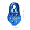 Climbing Single Pulley, 20KN Aluminum Alloy Fixed Eye Climbing Pulley, High Strength Rappel Device, Aluminum Alloys Rise Downhill Pulley for Mountaineering Rappelling Survival Rescue view 2