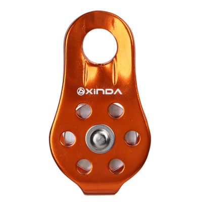 Climbing Single Pulley, 20KN Aluminum Alloy Fixed Eye Climbing Pulley, High Strength Rappel Device, Aluminum Alloys Rise Downhill Pulley for Mountaineering Rappelling Survival Rescue