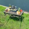 Whitsunday Aluminum Folding Outdoor Camping Table Compatible with Wagons (Carbon Black, Square (H)) view 2