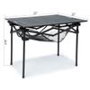Whitsunday Aluminum Folding Outdoor Camping Table Compatible with Wagons (Carbon Black, Square (H)) view 3