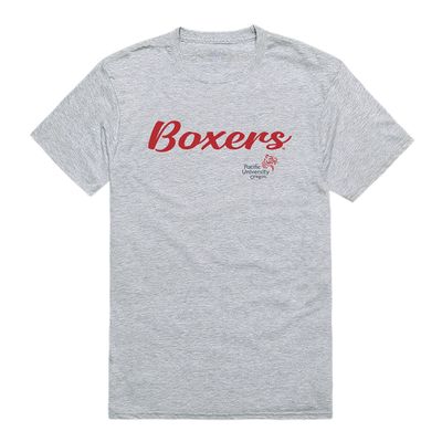 W Republic Pacific Boxers Script Tee, Heather Grey, Large