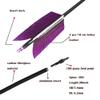 AMEYXGS 6/12 Pcs 30 Inch Archery Carbon Arrows Target Practice Spine 500 Flu Flu Arrows Small Game Arrows 4 Feathers Fletching with 100 Grain Judo Arrowheads for Practice Targeting view 2