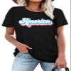 4th of July Shirts for Women America Printed Tshirt Patriotic Vintage USA Tee Tops Black view 3