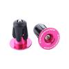 Aluminium Alloy Bar End Plugs Bicycle Handlebar End Caps or Mountain Bike Road Bike, No Logos, Installation Tool Included(Rose red) view 1