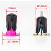Aluminium Alloy Bar End Plugs Bicycle Handlebar End Caps or Mountain Bike Road Bike, No Logos, Installation Tool Included(Rose red) view 2