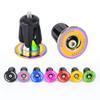 Aluminium Alloy Bar End Plugs Bicycle Handlebar End Caps or Mountain Bike Road Bike, No Logos, Installation Tool Included(Rose red) view 3