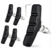 UADBAU 2 Pairs Bike Brake Pad Set - Professional Mountain and Road Bicycle 70mm V-Brake Pads - Bike Brake Blocks Kit with Hex Nut and Shims - No Noise No Skid - Black view 1