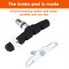 UADBAU 2 Pairs Bike Brake Pad Set - Professional Mountain and Road Bicycle 70mm V-Brake Pads - Bike Brake Blocks Kit with Hex Nut and Shims - No Noise No Skid - Black view 2