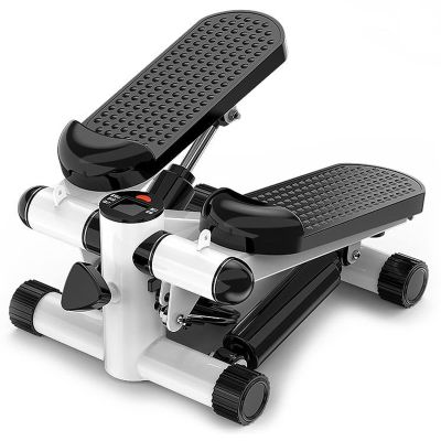 HUHJYUGE Mini Stepper, Steppers for Exercise, Aerobic Step Fitness Machines, Portable Mini Stair Stepper for Home, with Resistance Bands & Calories Count, with LCD Monitor (A)