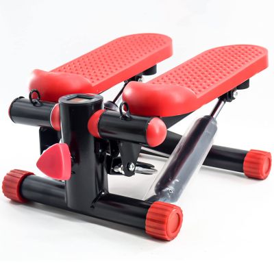HUHJYUGE Mini Stepper, Steppers for Exercise, Aerobic Step Fitness Machines, Portable Mini Stair Stepper for Home, with Resistance Bands & Calories Count, with LCD Monitor (D)