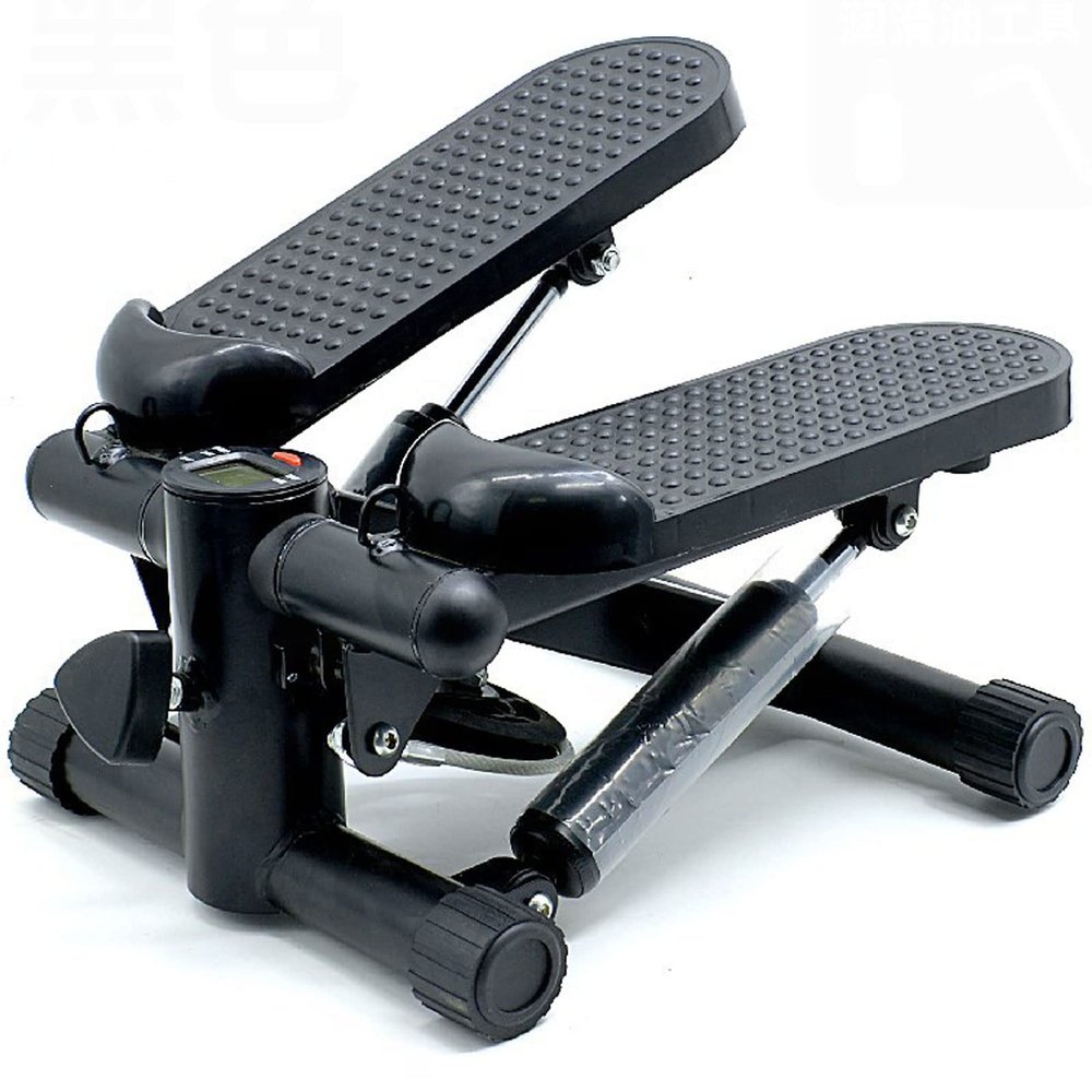 HUHJYUGE Mini Stepper, Steppers for Exercise, Aerobic Step Fitness Machines, Portable Mini Stair Stepper for Home, with Resistance Bands & Calories Count, with LCD Monitor (B)