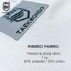 ELITE - Classic White Collar Taekwondo Uniform (TKD Dobok) Ribbed Fabric (160 (2)) view 2