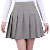Pleated Skirts for Girls Cheer Mini Skirt Light Grey Girls' Novelty Skirts Skorts School Uniform Size 8 view 1
