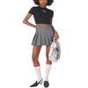 Pleated Skirts for Girls Cheer Mini Skirt Light Grey Girls' Novelty Skirts Skorts School Uniform Size 8 view 3