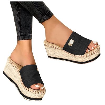 Platform Sandals Women Womens Sandals Wedges Sandals Platform Casual Summer High Heels Open Toe Sandals Espadrilles