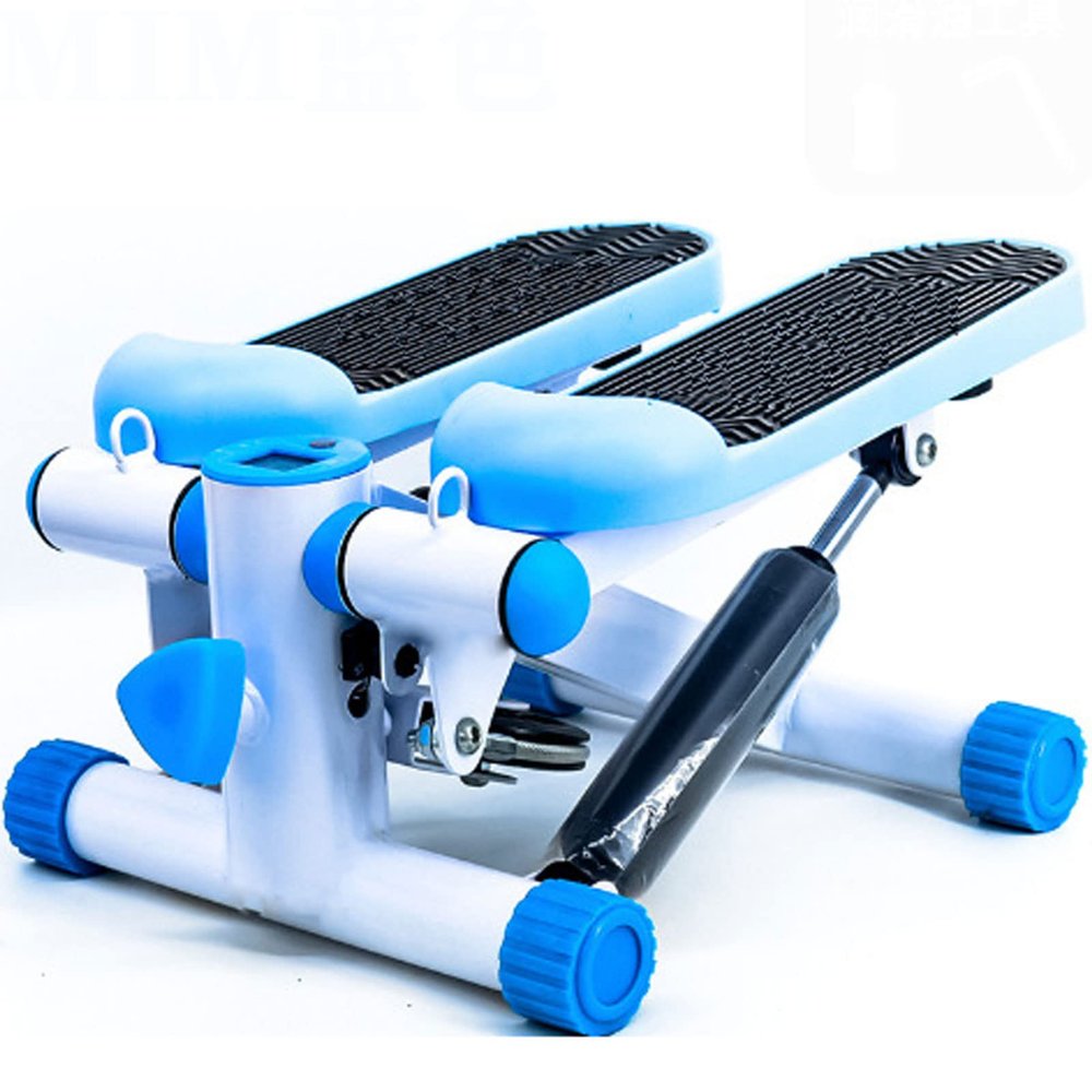 HUHJYUGE Mini Stepper Machine, Fitness Stepper Exercise Machine, Stepper with Resistance Band, for Home Office Workout, with LCD Monitor and Floor Mat, 330lbs Weight Capacity (C)